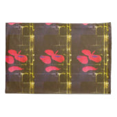 「落下花びら」（標準）枕ローケースのペア 枕カバー (裏面-左)