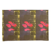 「落下花びら」（標準）枕ローケースのペア 枕カバー (正面右)