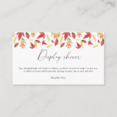 落下葉エレガント – シャワーを表示 エンクロージャーカード (正面)