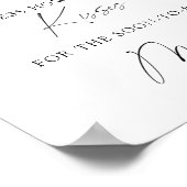 落下葉キスブライダルシャワーゲーム ポスター (角)