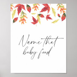 落下葉ベビー – その食品の名前 ポスター