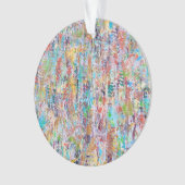 落下葉型アクリルオーナメント オーナメント (正面)