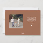 落下葉型カラー感謝祭コラージュ シーズンカード (裏面)