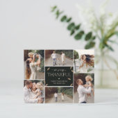 落下葉型カラー感謝祭コラージュ シーズンポストカード (スタンド正面)