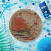 落下葉型紙プレート ペーパープレート (パーティー)