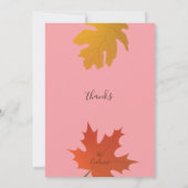 落下葉式グリーティングカード カード (裏面)