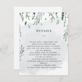 落下葉水の色結婚の詳細 エンクロージャーカード (正面/裏面)