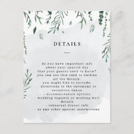 落下葉水の色結婚の詳細 エンクロージャーカード