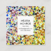 落下葉水図解入りの、写真付きの色カラフル 割引カード (裏面)