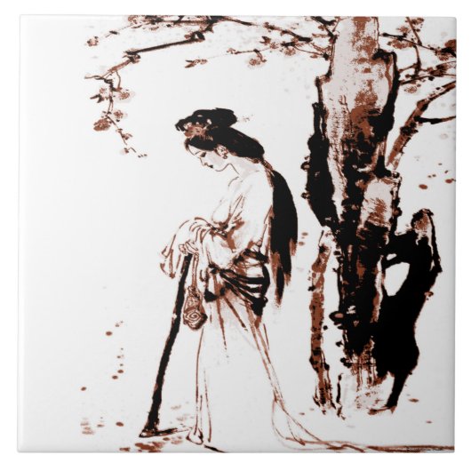 落下葉瓦 タイル (正面)