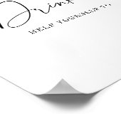 落下葉用 – ドリンクのポスター ポスター (角)