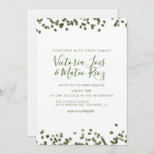 落下葉秋秋の水の色結婚の 招待状 (正面/裏面)