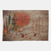 落下葉風景 キッチンタオル (横)