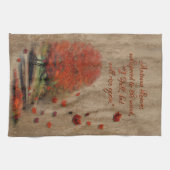 落下葉風景 キッチンタオル (横)