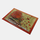 落下葉風景 ドアマット (アングル)