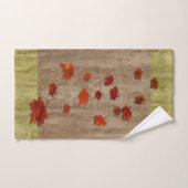 落下葉風景 バスタオルセット (ハンドタオル)