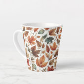 落下葉 カフェラテマグ (左アングル)