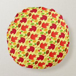 落下葉 ラウンドクッション