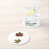 落下葉 ラウンドペーパーコースター (インサイチュ)