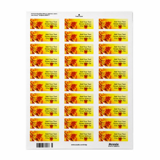 落下葉 ラベル (フルシート)