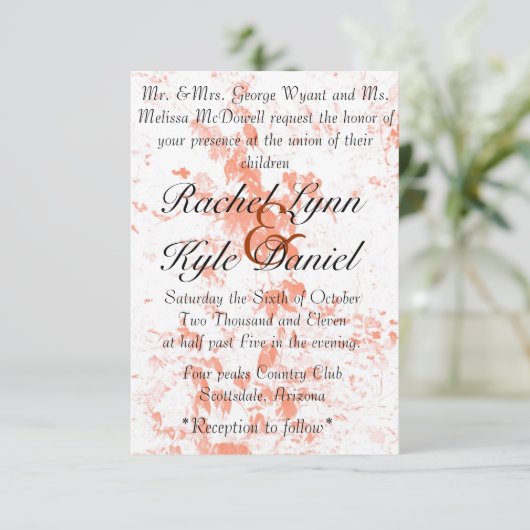 落下葉 招待状 (スタンド正面)