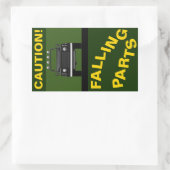 落下部品 長方形シール (バッグ)