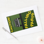 落下部品 長方形シール (封筒)