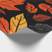 落下離れデザインクラシック秋 ラッピングペーパー (角)