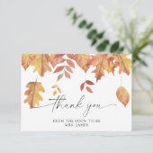 落下離れブライダルシャワーサンキューカード カード (スタンド正面)