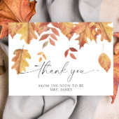 落下離れブライダルシャワーサンキューカード カード
