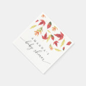 落下離れ式ベビーシャワー スタンダードカクテルナプキン (角)