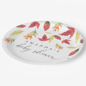 落下離れ式ベビーシャワー ペーパープレート (アングル)