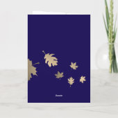 落下離れ感謝していあいさつカード カード (裏面)