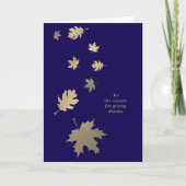 落下離れ感謝していあいさつカード カード (正面)