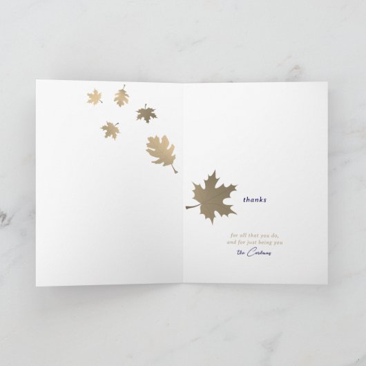 落下離れ感謝していあいさつカード カード (内部)