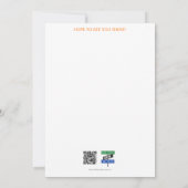 落下離れ結婚婚約招待状 招待状 (裏面)