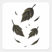 落下離れ – ミニマル自然オン スクエアシール (正面)