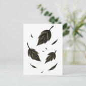 落下離れ – ミニマル自然オン ポストカード (スタンド正面)