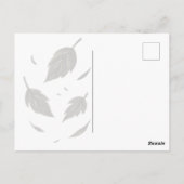 落下離れ – ミニマル自然オン ポストカード (裏面)