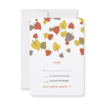 落下離れRSVPカード