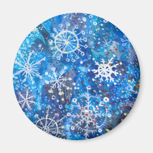 落下雪片マグネット マグネット (正面)