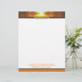 落日の倍のボーダーレターヘッド レターヘッド (スタンド正面)