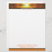 落日の倍のボーダーレターヘッド レターヘッド (正面/裏面)