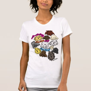 落書きおよびプードルのTシャツのoodlesそしてoodles Tシャツ