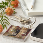 落書きおよびワイン キーホルダー (正面右)