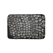 落書きされた顔のBathマット バスマット (正面)