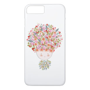 落書きによっては美しい女の子の顔が開花します iPhone 8 PLUS/7 PLUSケース