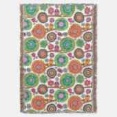 落書きによっては背景パターンが開花します スローブランケット (正面縦)