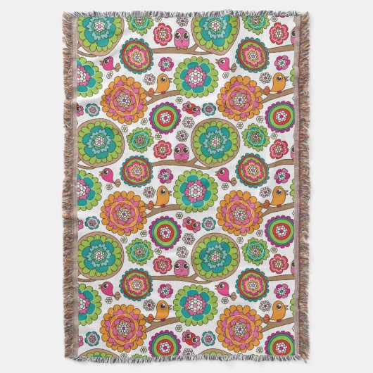 落書きによっては背景パターンが開花します スローブランケット (正面縦)