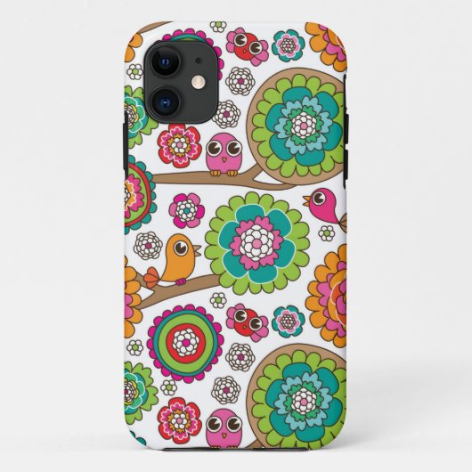 落書きによっては背景パターンが開花します Case-Mate iPhoneケース (裏面)